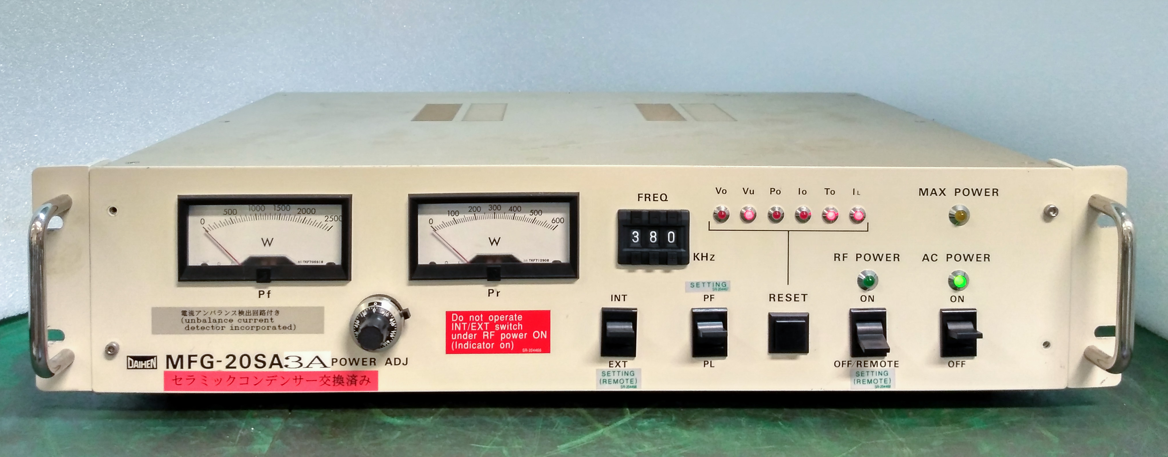 3465 DAIHEN RF CONTROLLER MFG-20SA3 | eBay